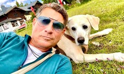 Ein Herz und eine Seele: Wolfgang „Fifi“ Pissecker mit seiner Wander- und Spazierpartnerin ...