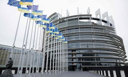 Das Europäische Parlament in Brüssel