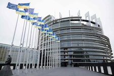 Das Europäische Parlament in Brüssel (Bild: AFP/ROMEO BOETZLE)