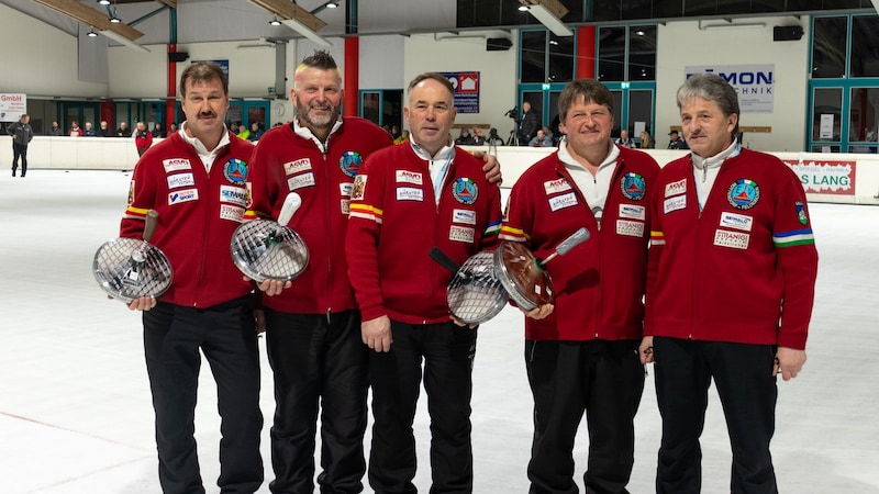 With the Rottendorf curling team, Günther Stranig (second from right) has been one of Austria's elite for years. (Bild: Matthaeus Leiner)