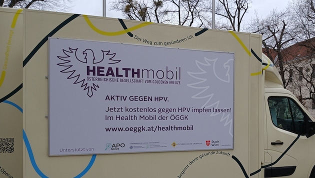 Ab April impft die ÖGK mobil gegen HPV. (Bild: ÖGGK)