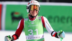 Erleichtert war die Arriacherin Nadine Fest nach ihrem elften Platz beim Weltcup-Super-G in Kvitfjell. (Bild: GEPA)