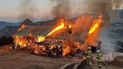 Am Montagabend stand in Schlitterberg ein Bauernhof in Vollbrand.