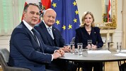 Die EU und das Budget standen beim ersten ORF-Interview der Dreier-Koalition im Fokus.