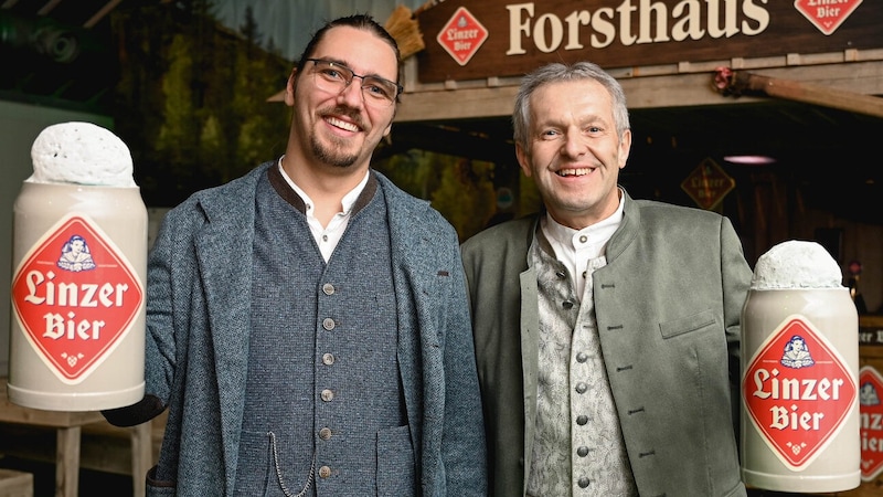 Georg Reichenvater und Josef Paukenhaider (re.) hatten Spaß. (Bild: Wenzel Markus)