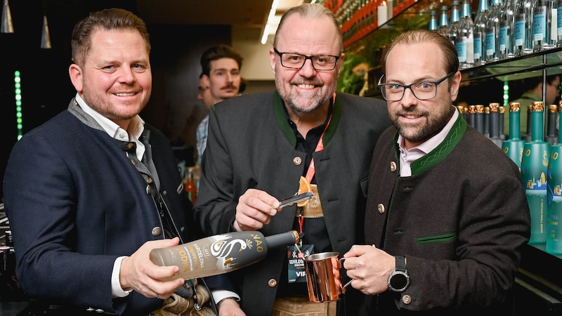 Benni Wagner (Gastro Fighters), Jörg Rigger und Jürgen Penzenleitner (Weinturm). (Bild: Wenzel Markus)