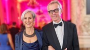 Justizministerin Anna Sporrer mit Ehemann Robert Wiesner am Juristenball. Er leitete den ...