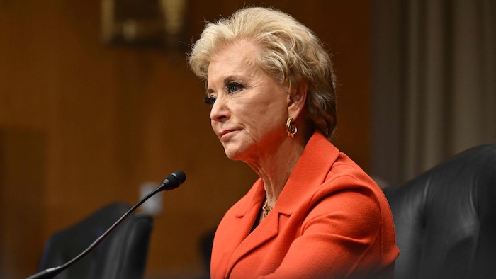 US Secretary of Education Linda McMahon 