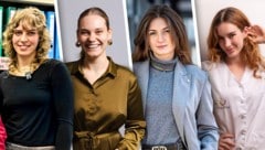 Ina Höller (22) ist selbstständige Fotografin. Carina Rieder ist in der Kinderbetreuung, Linda Lorenzoni ist im Gastrobereich tätig. Nadine Pfaffeneder ist Altenbetreuerin (v. li. n. re.). (Bild: Krone KREATIV/WK Wien)