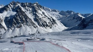 Die Rennstrecke am Schafberg präsentierte sich am Dienstag bereits von seiner besten Seite. (Bild: zVg)