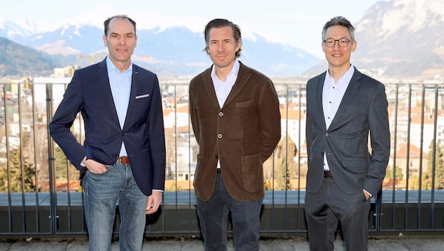 Bernhard Metzler, Axel Bauer and Christoph Brenner (from left) are the organizers of the congress on cardiology. (Bild: Medizinische Universitärt Innsbruck)