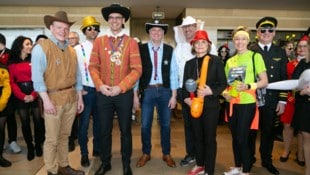 Christof Bitschi, Marco Tittler, Markus Wallner, Daniel Allgäuer, Christian Gantner, Barbara Schöbi-Fink, Martina Rüscher und Harald Sonderegger (v.l.). (Bild: Mathis Fotografie)