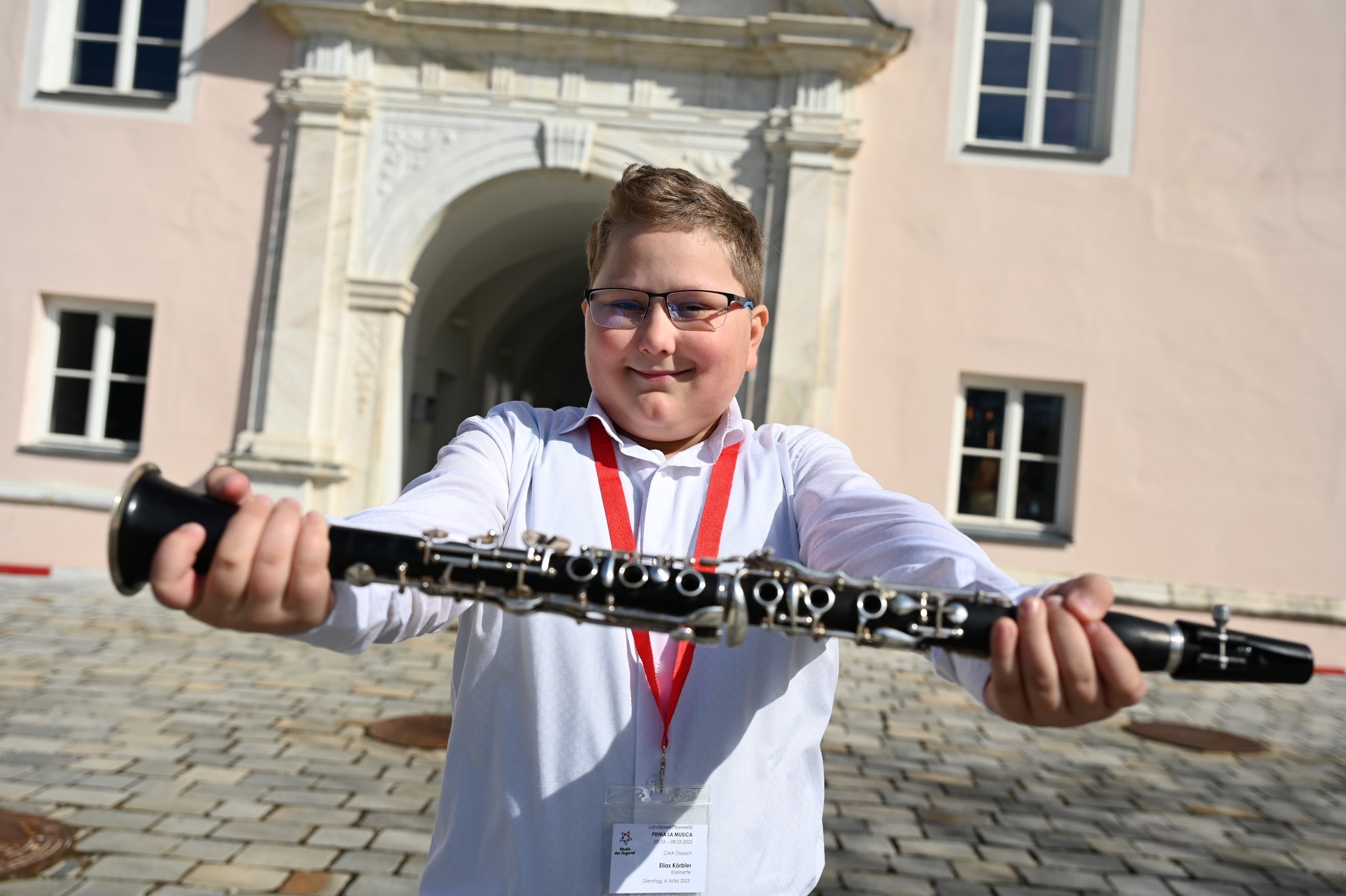 Die Klarinette ist das Lieblingsinstrument von Elias Körbler aus der MS Norische Region. Auch ihn begleitete Mozart. (Bild: Evelyn Hronek)