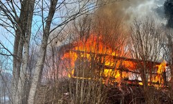 Haus stand in Vollbrand