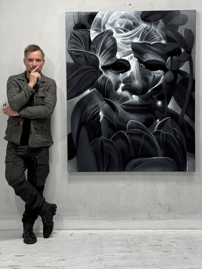 Der Linzer Künstler Lukas Johannes Aigner zeigt in seiner Ausstellung „Glowing Boom“ in der ...