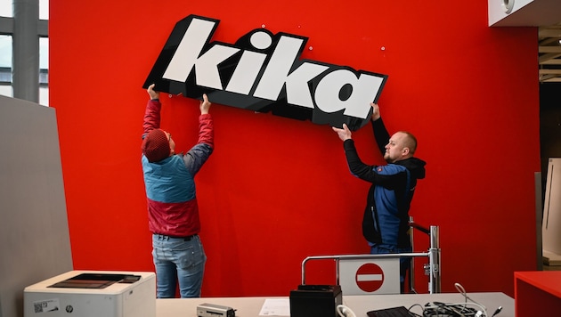 February 13 was the last big clear-out day at the former kika in Linz-Urfahr. Today, Thursday, the furniture store's indoor playground will be auctioned off. (Bild: Wenzel Markus)