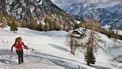 Ein gelungener Abschluss der heurigen Schneeschuhsaison: die Wanderung zum Admonter Haus. (Bild: Weges)