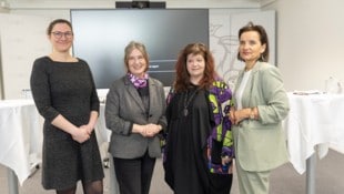 Tina Kopinits, Elke Kahr, Doris Kirschner und Bernadette Pöcheim (v.l.n.r.) (Bild: Foto Fischer)