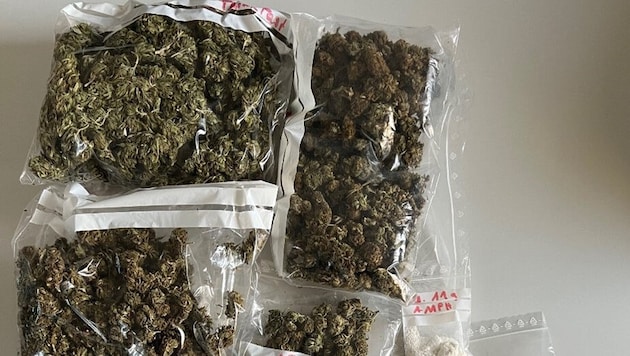 The suspects are said to have sold drugs such as herbal cannabis (symbolic image) (Bild: LPD Steiermark)