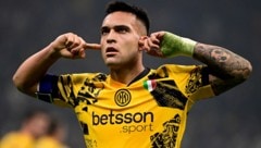 Lautaro Martínez darf sich freuen – er hat eines der beiden Tore zum 2:0 von Inter Mailand bei Feyenoord Rotterdam erzielt ... (Bild: AFP/PIERO CRUCIATTI)