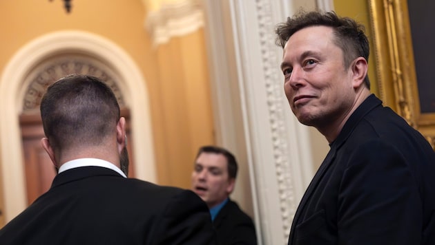 Trump-Berater Elon Musk wurde beauftragt, die US-Bundesbürokratie zu reduzieren. (Bild: AP/J. Scott Applewhite)