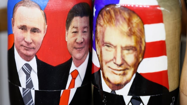 Wenn sich Trump, Xi und Putin wie einst Stalin, Churchill und Roosevelt die Welt untereinander aufteilen – wer wird dagegenhalten?  (Bild: MAXIM SHIPENKOV)