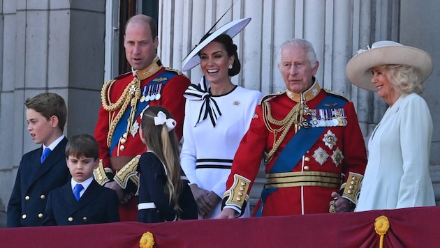 Prinzessin Kate und König Charles werden in diesem Jahr wieder beim Commonwealth Day dabei sein. (Bild: APA/AFP/JUSTIN TALLIS)