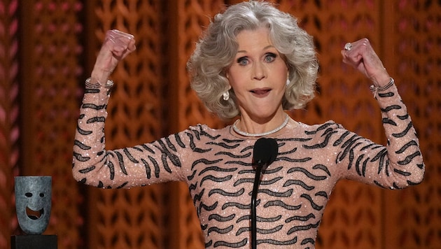 Jane Fonda hat ihren Enkel einst vor einem Bären gerettet, der in ihr Haus eingedrungen war.  (Bild: AP Photo/Chris Pizzello)