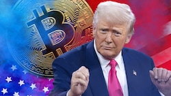 Donald Trump möchte die USA zum „Krypto-Zentrum der Welt“ machen. (Bild: Krone KREATIV/AP Photo/Jose Luis Magana, Stock Adobe)