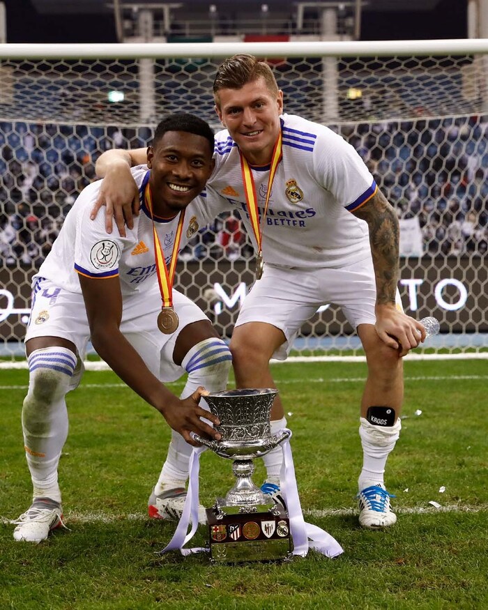 Auch David Alaba (l.) ist in der „Icon League“ am Start.
