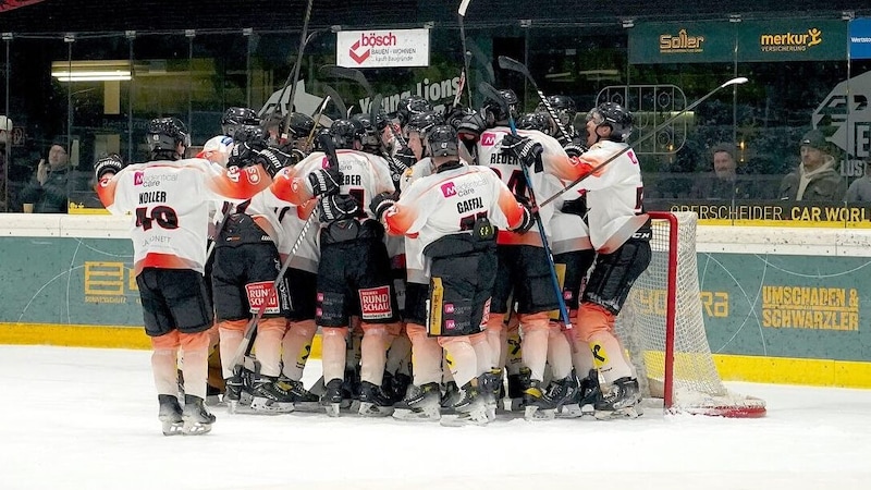 Gmunden jubelte zuletzt gegen Kufstein und auch gegen Lustenau. (Bild: Sharks Gmunden)