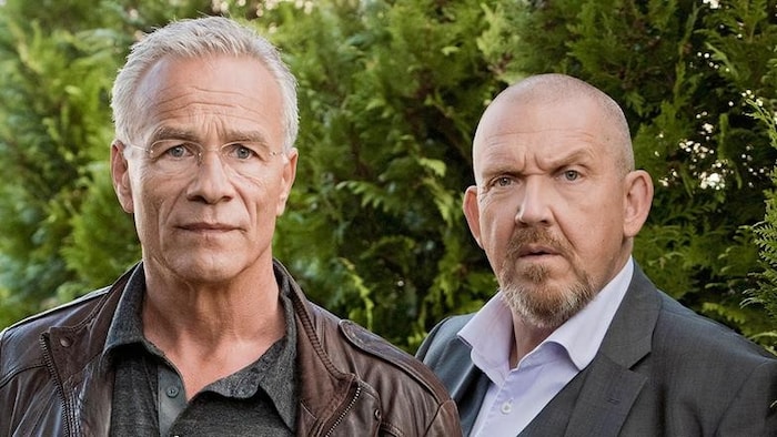 Klaus J. Behrendt als Hauptkommissar Max Ballauf (li.), und Dietmar Bär als Hauptkommissar Freddy Schenk ermitteln seit 1997 im „Tatort“. 