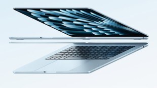 Das lüfterlose Macbook Air gibt es ab sofort auch in einer hellblauen Version. ...