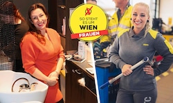 Carina Weitz (re.) und Caroline Nussbaum stehen im Berufsleben ihren Mann.