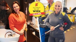 Carina Weitz (re.) und Caroline Nussbaum stehen im Berufsleben ihren Mann.