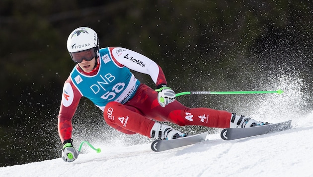 Lukas Feurstein war bislang nur im Riesentorlauf und im Super-G im Weltcup unterwegs. (Bild: GEPA)