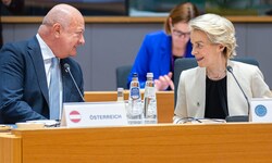 Österreichs neuer Bundeskanzler Christian Stocker (ÖVP) traf am Donnerdstag EU-Kommissionschefin ...