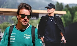 Lando Norris (r.) hat bessere Karten – findet Fernando Alonso (l.)
