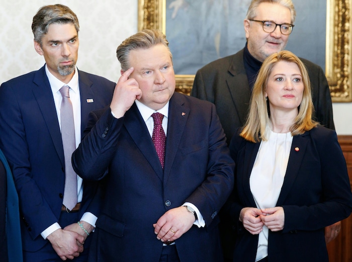 Bürgermeister Michael Ludwig freut sich über zwei neue Gesichter in der Stadtregierung