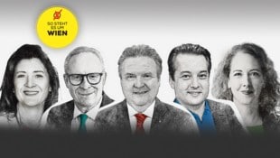 Zum morgigen Weltfrauentag stellt die „Krone“ allen Spitzenkandidatinnen und -kandidaten Fragen zum Thema – auch wie gerechte Bezahlung endlich umgesetzt werden kann. (Bild: Krone KREATIV/M.Jöchl P.Tomschi Grüne Wien Neos Wien)