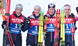 Die Silber-Gewinner von links nach rechts: Franz-Josef Rehrl, Johannes Lamparter, Martin Fritz ...
