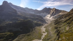 Das Ödenwinklkees im Stubachtal verlor in einem Jahres 59,1 Meter an Länge, so viel wie kein ...
