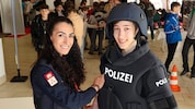 Auch die Polizei warb bei der Messe um Nachwuchs. 