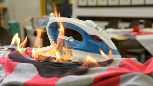 An iron is said to have started the fire in the apartment of the 84-year-old woman from Waldviertel. (symbolic picture) (Bild: Rojsek-Wiedergut Uta)