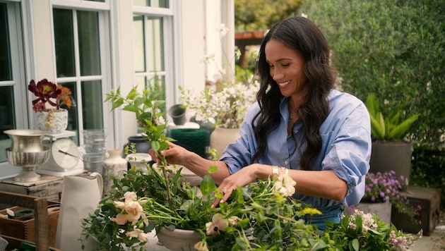 Duchess Meghan continues. A second season of her lifestyle show has already been filmed. (Bild: © 2025 Netflix, Inc.)