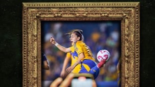 Der mexikanische Klub Tigres Femenil veröffentlichte das Fersler-Tor von Lizbeth Ovalle mit einem Bilderrahmen. (Bild: Tigres Femenil)