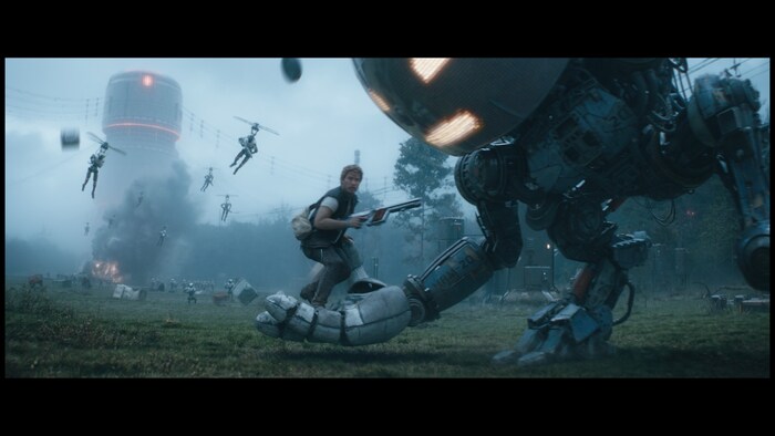 Keats (Chris Pratt) hat sich mit den Robotern verbündet und kämpft für die gute Sache.