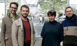 Die Wiener Grünen – Mobilitätssprecher Kilian Stark, Parteichef Peter Kraus, ...