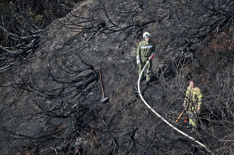 The devastating fire at Hochmahdkopf near Absam in 2014 prompted a rethink of the firefighting strategy. (Bild: Birbaumer Christof)