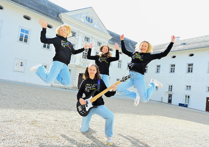 Die Mädels der Band FSG‘s – Ella, Julia, Klara & Lilly freuen sich auf den Bundeswettbewerb!